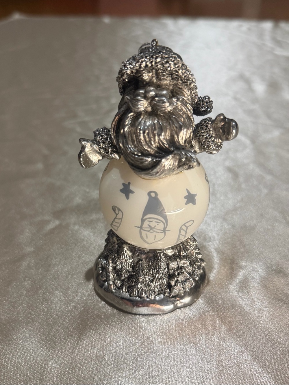 Vintage Madison & Max At Home  Santa Ornament Figurine w/ Box Needs New Battery